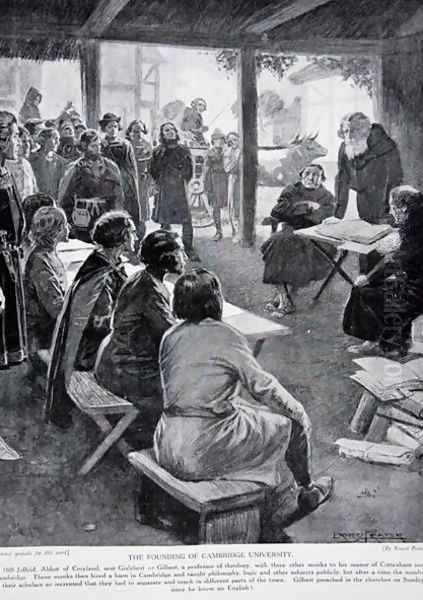The Founding of Cambridge in 1109, illustration from The History of the Nation - view 1