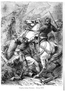 Stephen c.1097-1154 Taken Prisoner by Forces of Matilda 1102-1167 in 1141 by Felix Philippoteaux