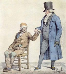 You are Fine, depiction of the poor mans doctor, engraved by Langlume fl.1822-24 1825
