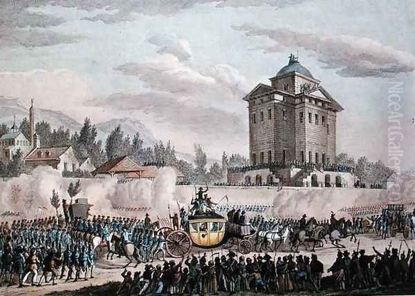 The Return to Paris of Louis XVI 1754-93 from Varennes, 26th June 1791, engraved by Reinier Vinkeles 1741-1816 and Daniel Vrydag 1765-1822 - view 1