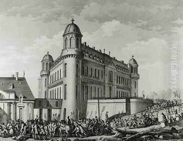 Cannons taken from Chantilly to Paris, 9th August 1789 - view 1