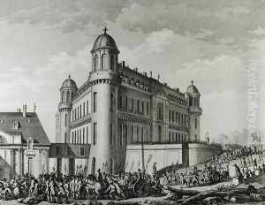 Cannons taken from Chantilly to Paris, 9th August 1789 by Prieur, Jean Louis, II