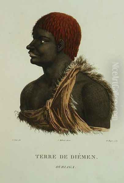 T.1548 Ouriaga from Van Diemans Land, plate 9 from Voyage of Discovery to Australian Lands, engraved by B. Roger, 1807 - view 1