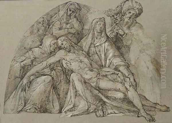 The Deposition with Saints Bernardino of Siena and Clare - view 1