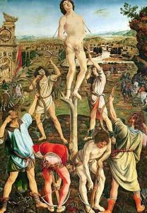 Martyrdom of St. Sebastian, 1475 by Piero del Pollaiolo