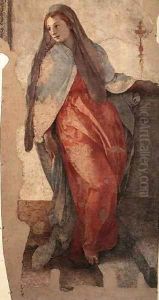 Annunciation Detail II 1527-28 by Piero del Pollaiolo