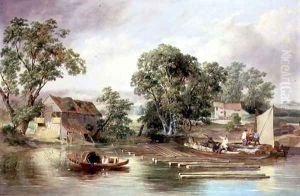 Taverham Paper Mill, Norfolk, 1839 by Alfred Priest