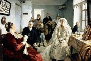 Before the Wedding, 1880s by Illarion Mikhailovich Pryanishnikov