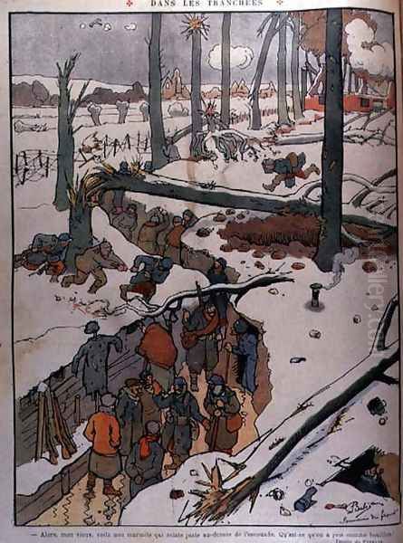 In the Trenches, illustration from Le Rire, 1915 - view 1