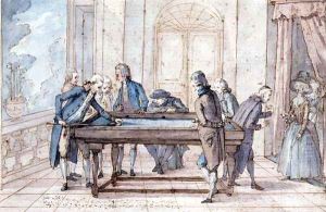 Billiard Playing by Guiseppe Piattoli