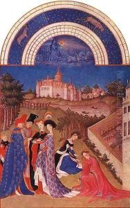 Les tres riches heures du Duc de Berry Avril (April) by Harry J. Pearson