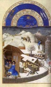Les tres riches heures du Duc de Berry Fevrier (February) by Harry J. Pearson