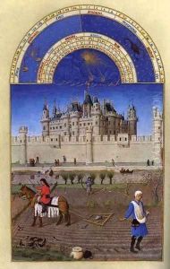 Les tres riches heures du Duc de Berry Octobre (October) by Harry J. Pearson