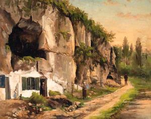 The House under the Rock-face by Jacobus Pelgrom