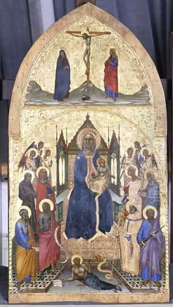 Enthroned Madonna and Child with Angels and Saints, c.1360-70 - view 1