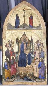 Enthroned Madonna and Child with Angels and Saints, c.1360-70 by Angelo di Puccinelli
