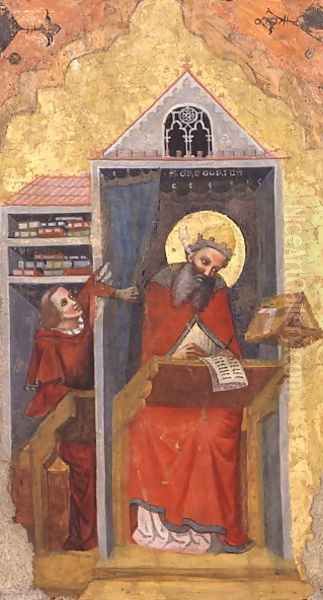 St. Gregory the Great 540-604 in his Study - view 1
