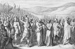 The Secession of the People to the Mons Sacer, engraved by B.Barloccini, 1849 by C.C Perkins