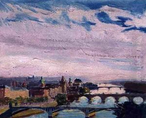 View of Prague from Letna, 1925 by Ignacy Pinkas
