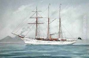 The Sunbeam under Power with Sails Furled The Sunbeam under Power with Sails Furled