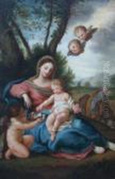 Mother And Child In A Landscape - view 1