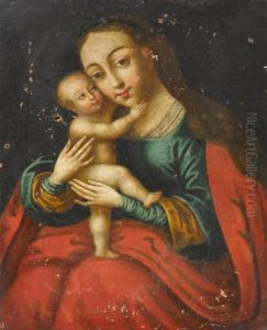 Madonna And Child by Carlo Maratta or Maratti