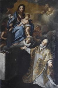 Apparizione Della Vergine A San Filippo Neri by Carlo Maratta or Maratti