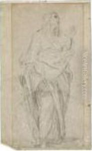 Standing Female Figure by Carlo Maratta or Maratti