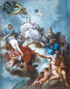 Trionfo Della Clemenza Divina by Carlo Maratta or Maratti