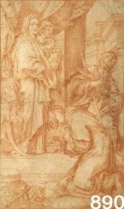 Madonna Con Bambino E Santi
