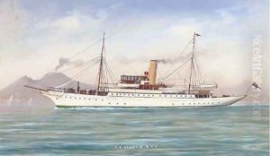 The Royal Yacht Squadron's steam yacht Venetia in Neapolitan waters The Royal Yacht Squadron's steam yacht Venetia in Neapolitan waters