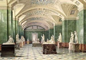 The First Room of Modern Sculpture, New Hermitage, 1856 by Luigi (Ludwig Osipovich) Premazzi