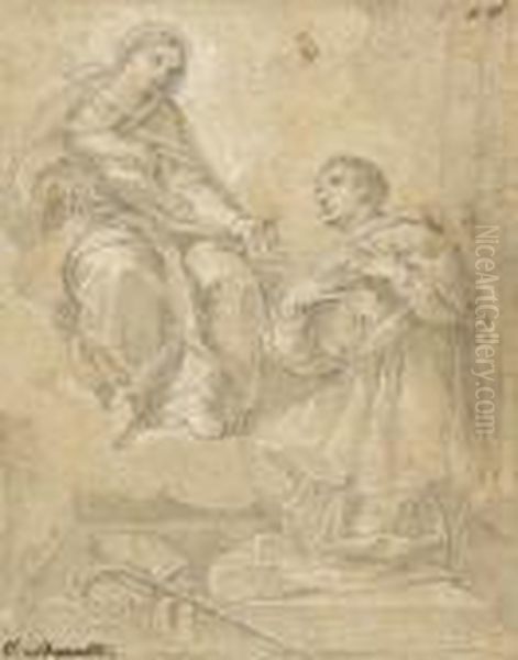Maria Erscheint Einem Knienden Bischof. - view 1