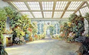 The Winter Garden, 1858 by Luigi (Ludwig Osipovich) Premazzi