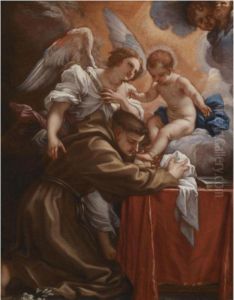 Saint Anthony Of Padua With The Christ Child by Carlo Maratta or Maratti