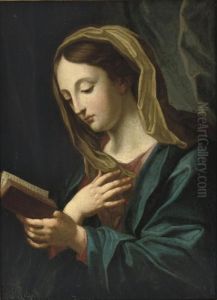 The Madonna At Prayer by Carlo Maratta or Maratti