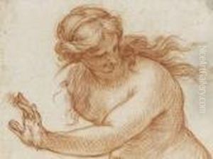 Femme A Mi-corps. by Carlo Maratta or Maratti