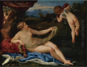 Venus And Cupid by Carlo Maratta or Maratti