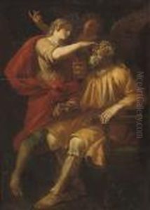 Tobias Healing The Blind Tobit by Carlo Maratta or Maratti