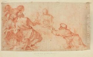 The Adoration Of The Sheperds. by Carlo Maratta or Maratti