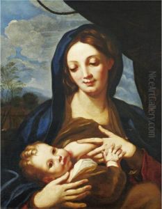 Madonna And Child by Carlo Maratta or Maratti