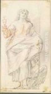 Studio Per Figura Di Evangelista by Carlo Maratta or Maratti