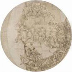 The Coronation Of Grand Duke Cosimo I De'medici by Carlo Maratta or Maratti