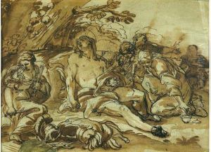 Saint Sebastien Soigne Par Sainte Irene