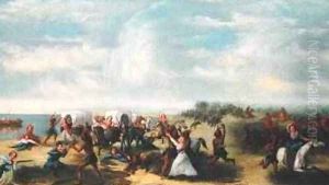 The Fort Dearborn Massacre on the 15th August, 1812 by Samuel Page