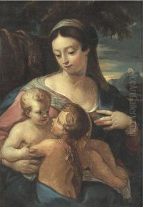 Madonna And Child by Carlo Maratta or Maratti