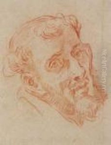 Head Of Saint Francis Of Assisi by Carlo Maratta or Maratti