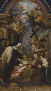 Saint Philip Neri At Prayer by Carlo Maratta or Maratti