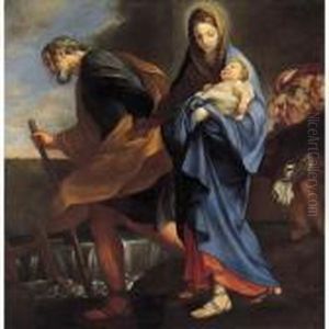 Fuga In Egitto by Carlo Maratta or Maratti