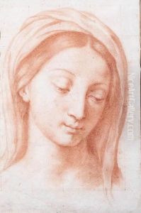 The Head Of The Madonna by Carlo Maratta or Maratti